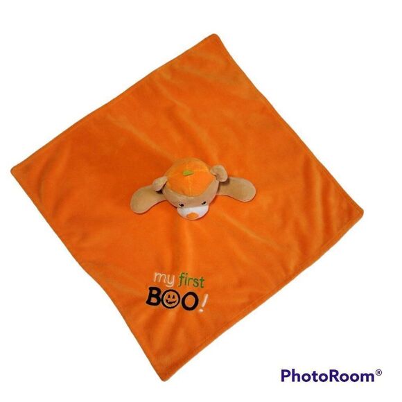Baby Starters Halloween Lovey Rattle Security Blanket Bear My first Boo - Picture 3 of 12